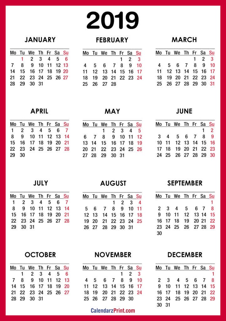 hindu calendar 2019 pdf