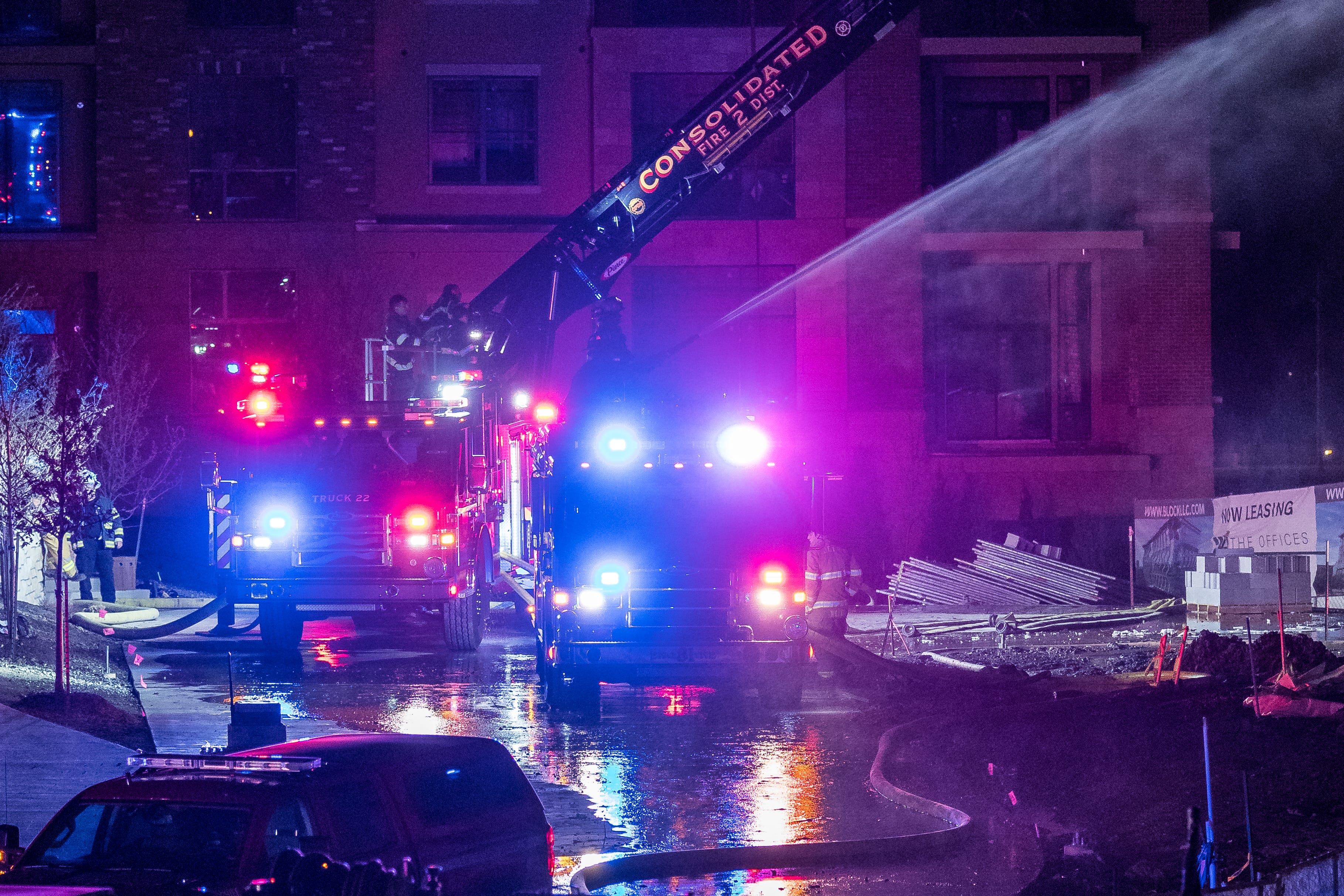 8 Alarm Fire Tears Through Overland Park Apartment Complex Destroying