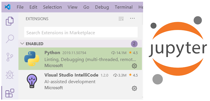 Jupyter notebooks visual studio 2019