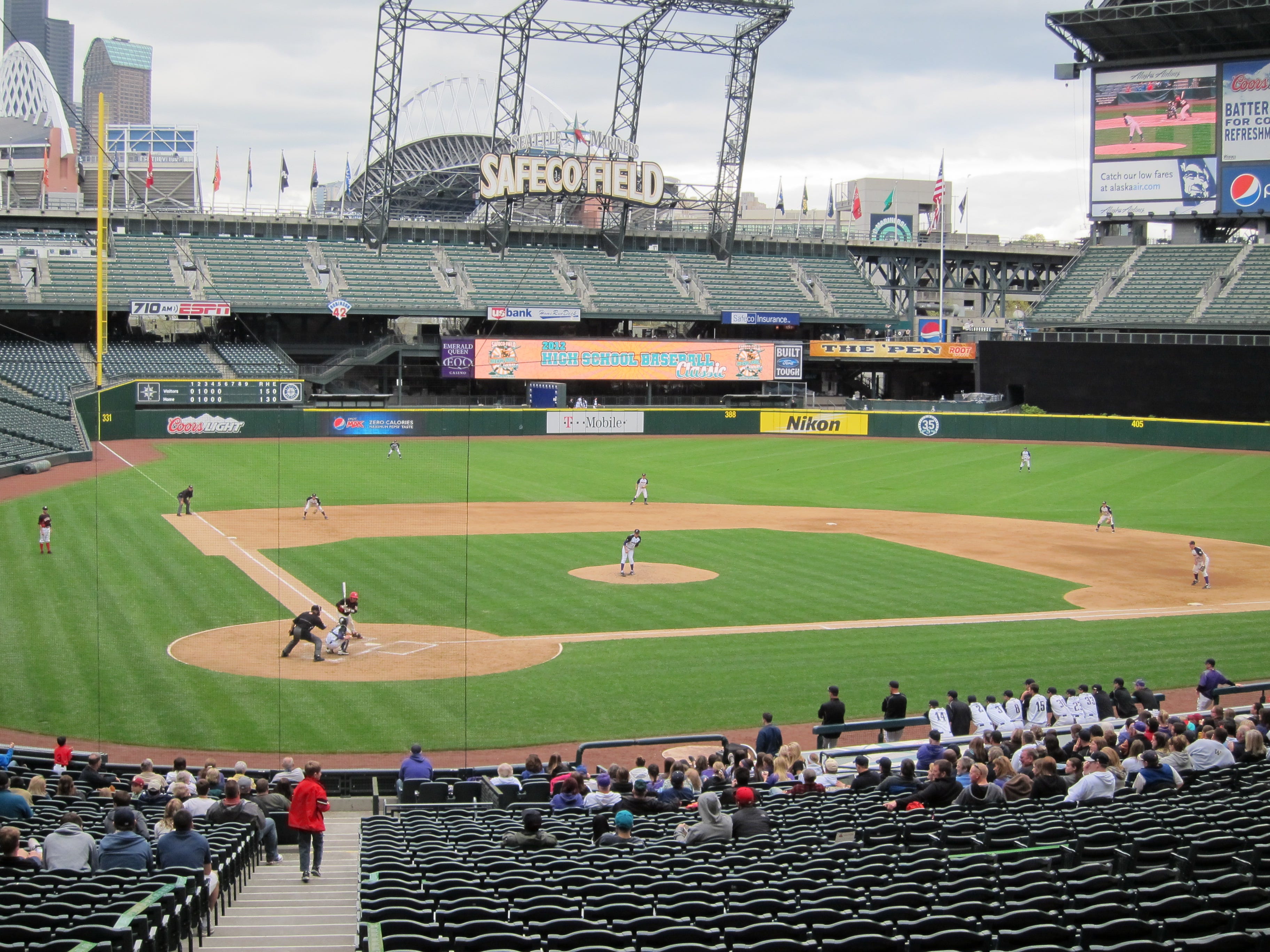 High School Baseball Classic At Safeco Field From The Corner Of