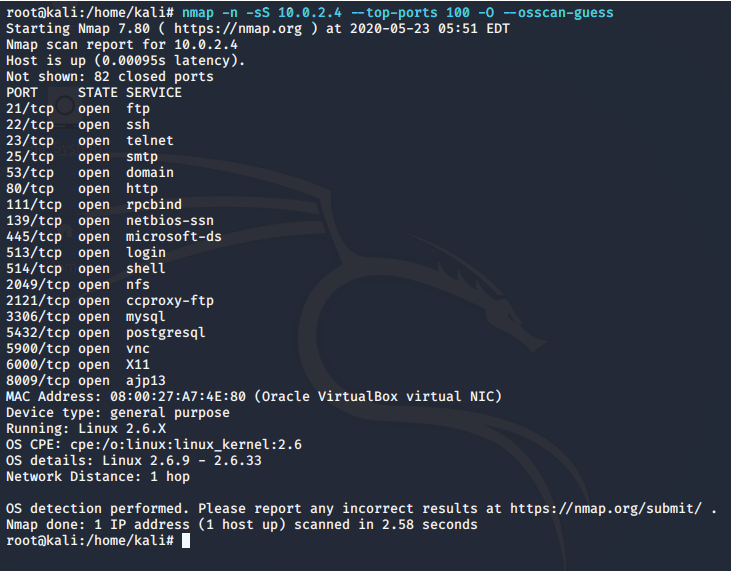 Lesson 8]Network Vulnerability and Scanning: Operating System Detection in  Nmap | Medium