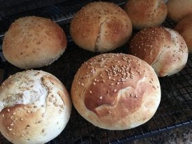 Fresh warm buns