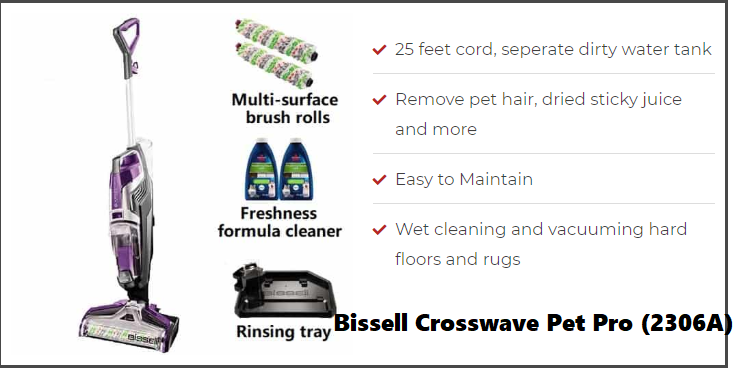 Bissell Crosswave Pet Pro 2306a Best Vacuum For Pet Hair And