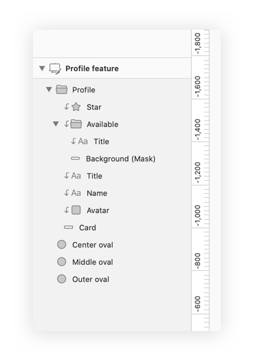 A list of layers for the design, well organised into groups and named. All redundant layers have been removed