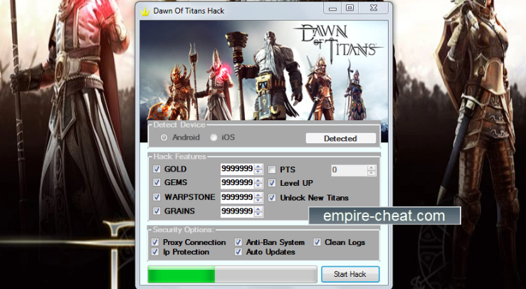 how to hack dawn of titans