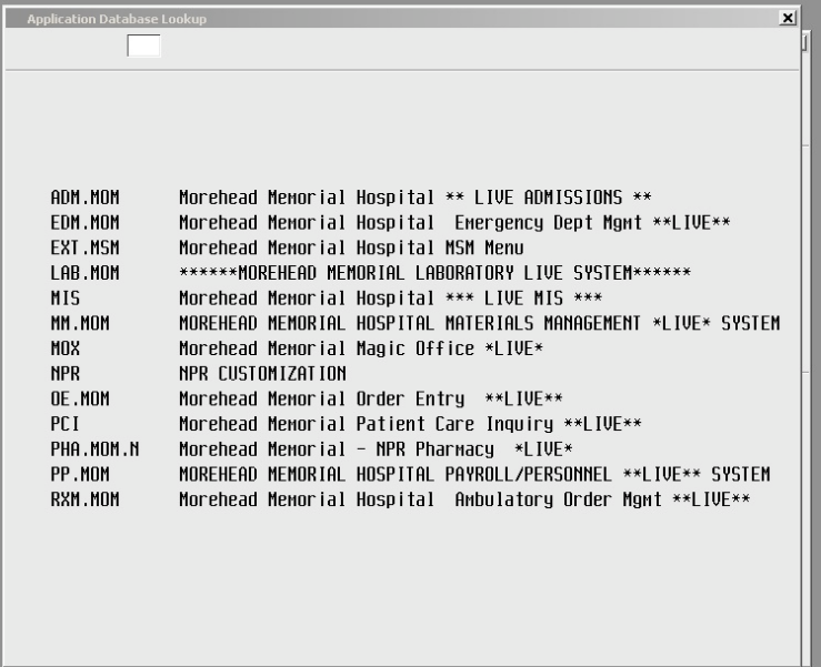 Meditech Charting System