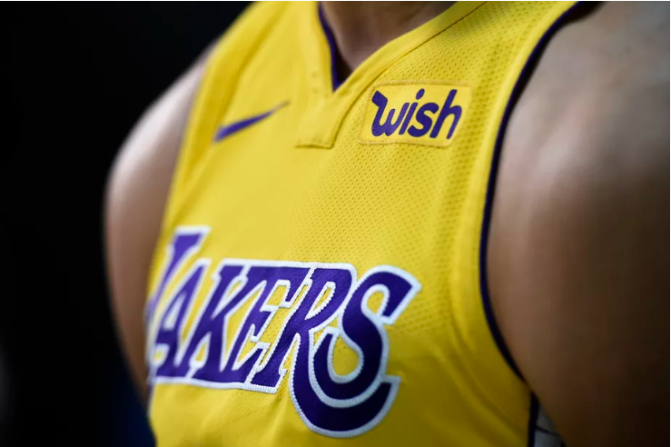 lebron james lakers jersey with wish patch