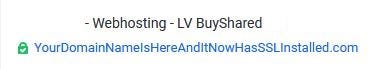 Showing the SSL is installed on the Services page