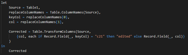 Power BI M Language Conditional Replace Value By Robert slattery 
