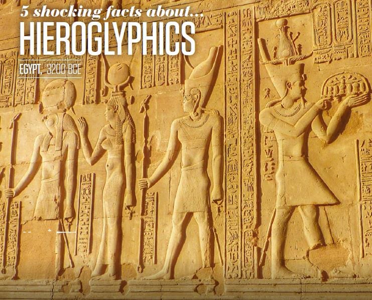 5 Shocking Facts About Hieroglyphics Egypt 3200 Bce By Exhistory Medium