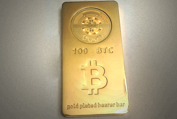 What are physical bitcoins worth