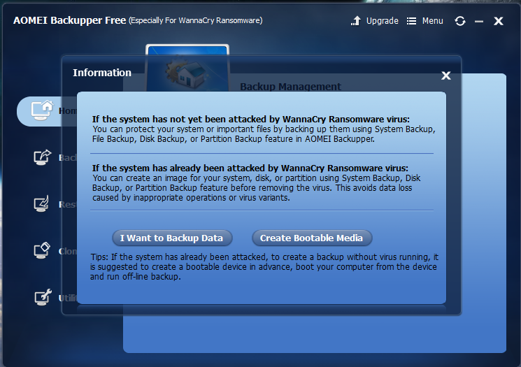 Aomei Backupper Free The Best Backup And Restore Defense Software Against Wannacry Ransomware By Lorixie89 Medium