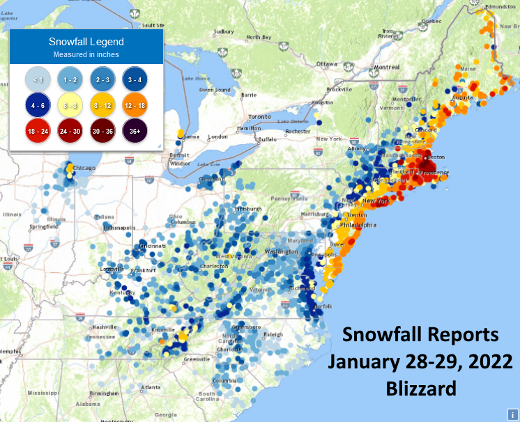 Nor’easter Snowfall Totals, Maps and Images by Todd B. Bates/NH