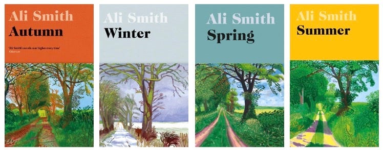 Ali Smith's Four Seasons. Writing through time, real and… | by James  Mustich | Curious | Medium