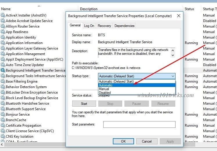 Background Intelligent Transfer Service ( BITS ) on Windows 10 | by windows101tricks | Medium