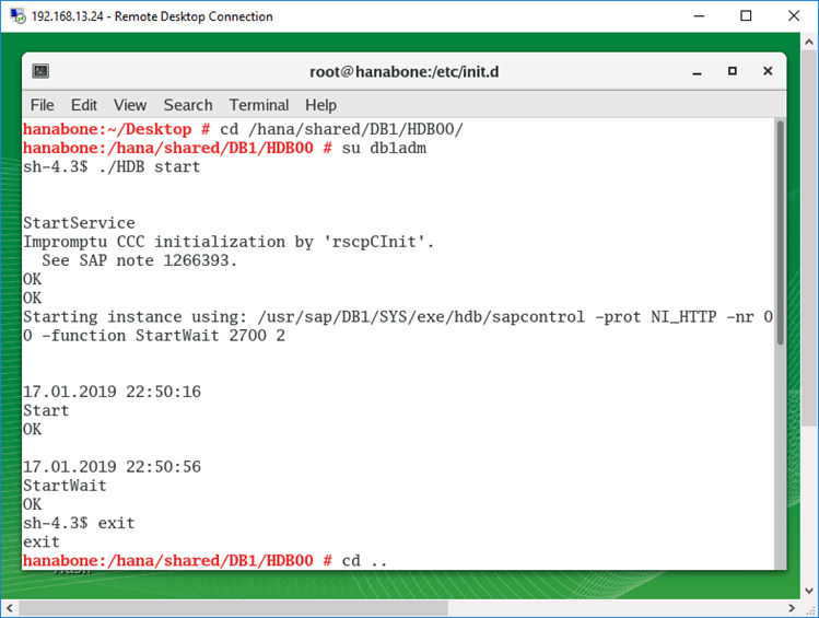 How To Restart HANA Database Service and SAP Business One Service Tools