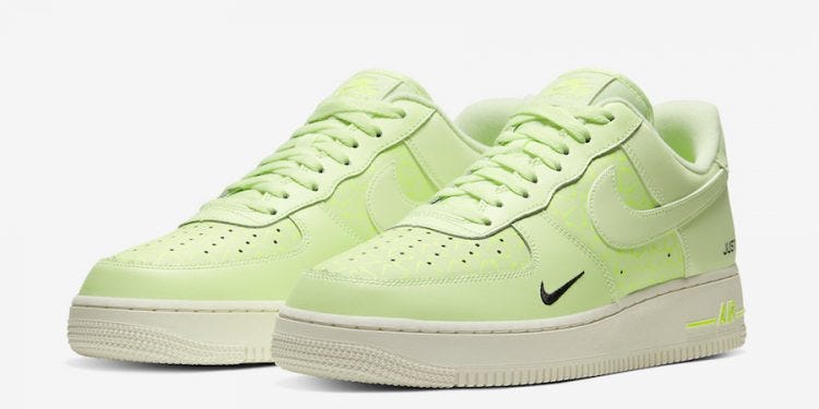 neon yellow air force 1