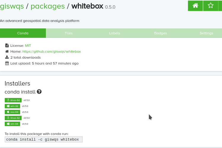 conda install package from python package index