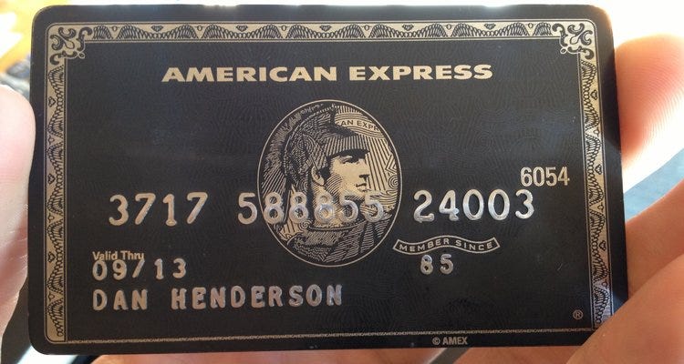 American Express Black Card Limit - malaynainai