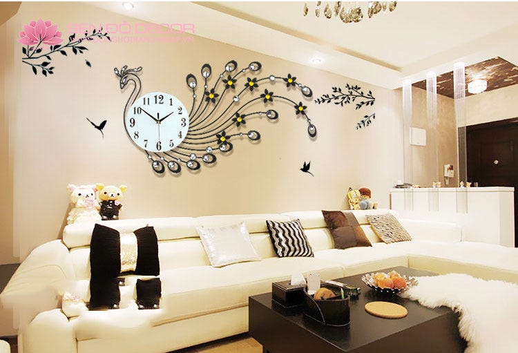 Đồng hồ phòng khách, Đồng hồ treo tường trang trí phòng khách đẹp | by Đồng  Hồ Trang Trí — Đồng Hồ Treo Tường chính hãng | Medium