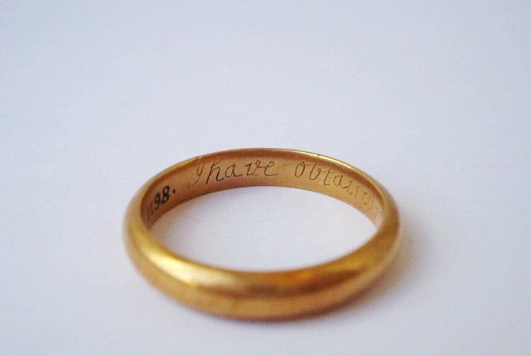Sometimes Life Has Gifts For Fiction A Posy Ring From Romeo And Juliet By David Hewson Medium