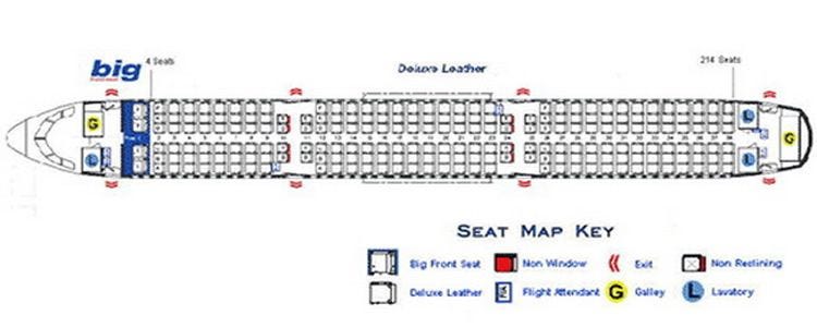 Spirit Airlines A320 Seating Chart
