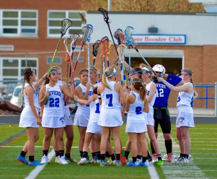 Lacrosse. The clock read 13 seconds. The opposing… by Elyssa Zablo