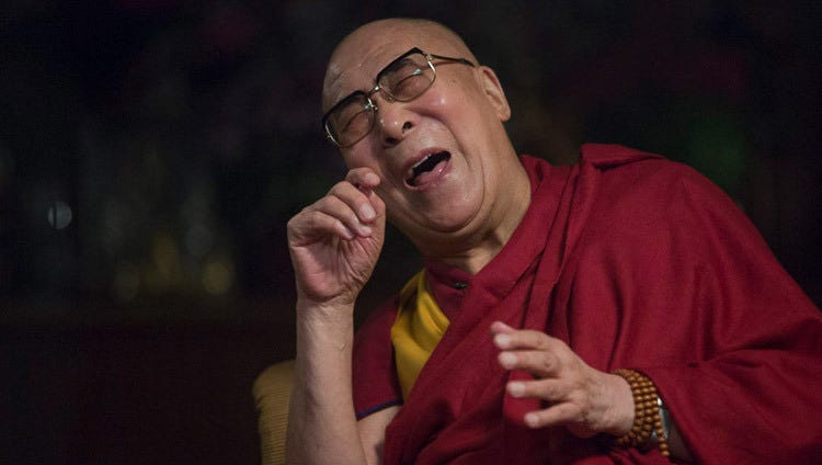 dalai lama meditating