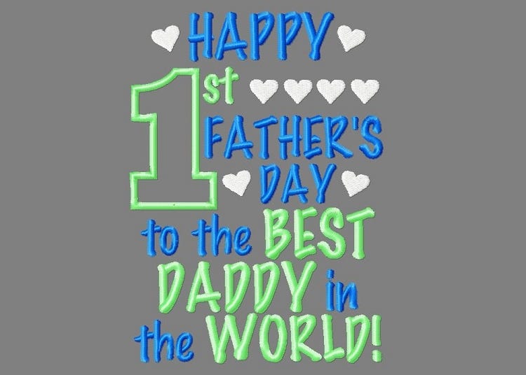 happy 1st fathers day daddy