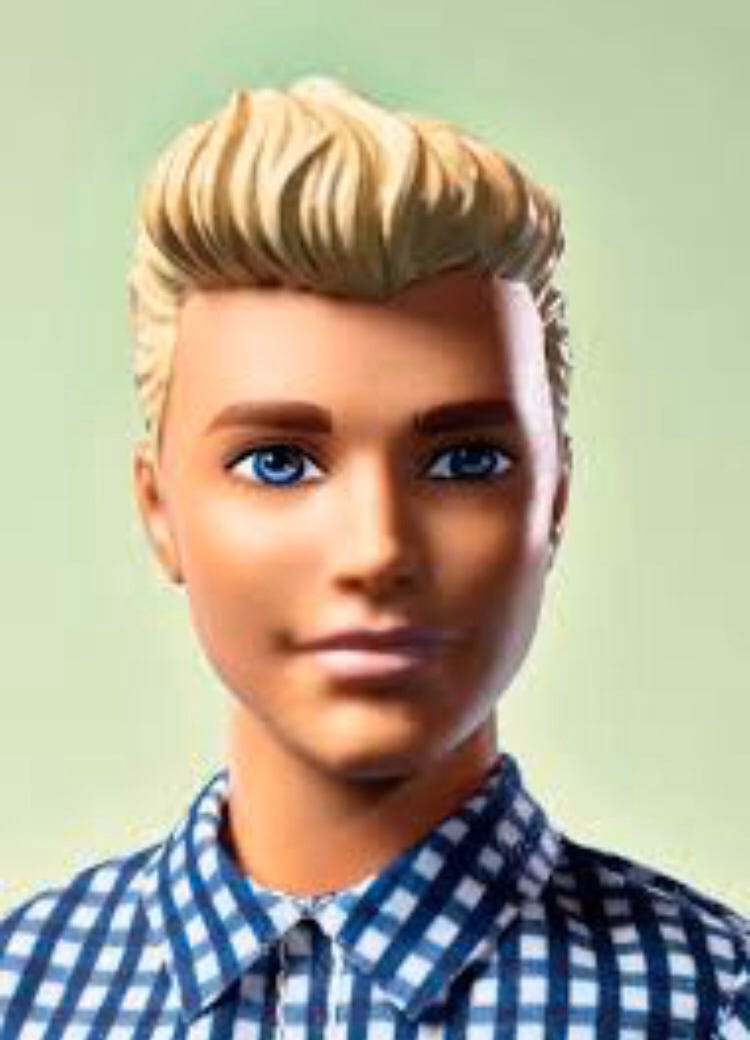 blond ken doll