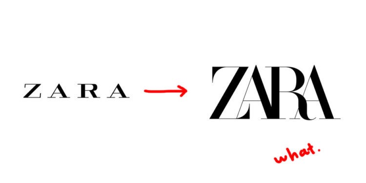 Zara Rebrands, and Other Scary Stories | by The Starship Agency | Medium
