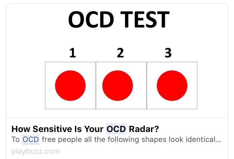 OCD: Not Diagnosable on Facebook. In light of mental health awareness… | by  Jillian L | Invisible Illness | Medium