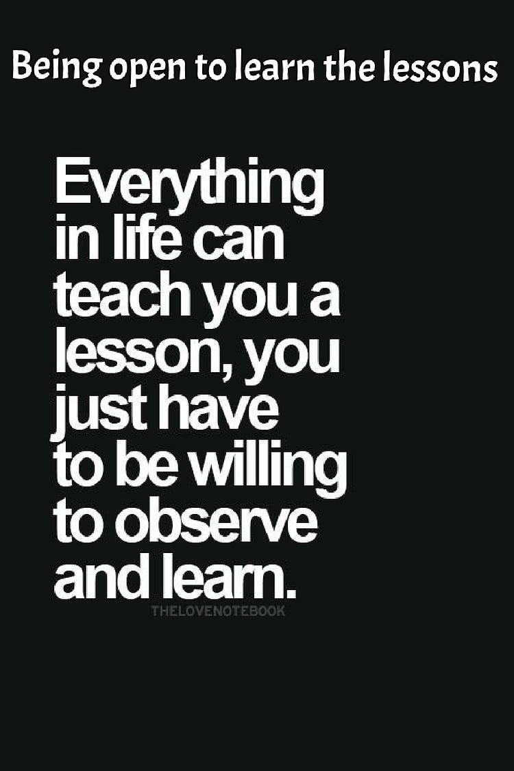 Being open to learn lessons. Some people think they know it all… | by ...