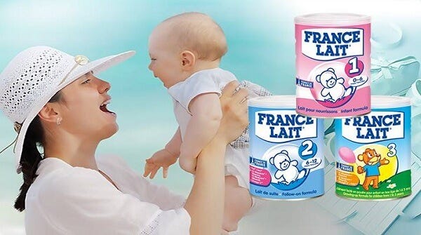 sữa france lait của phát cho bé