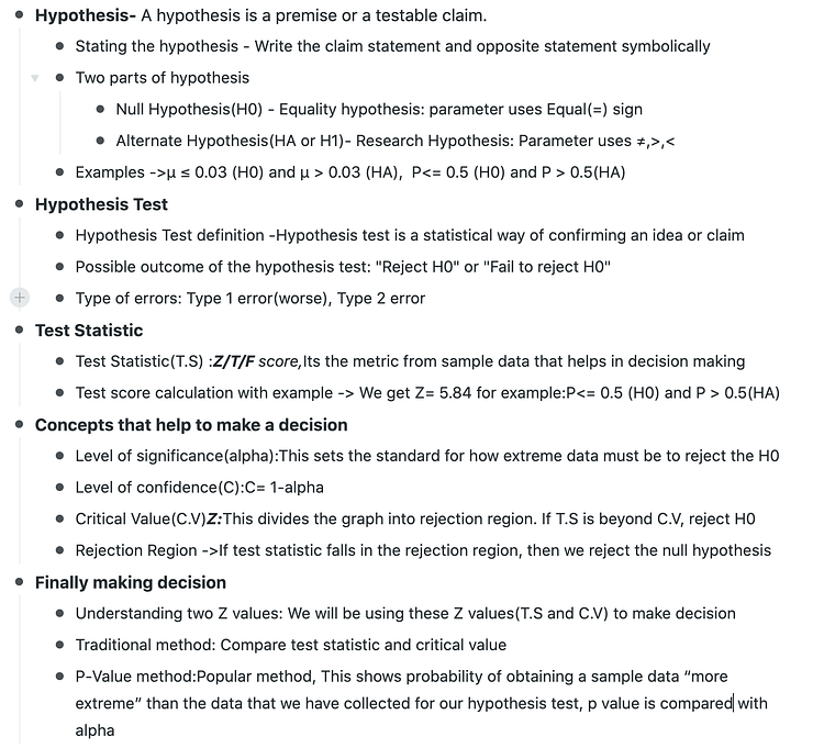 Hypothesis Test Simplified. A hypothesis is a premise or a testable