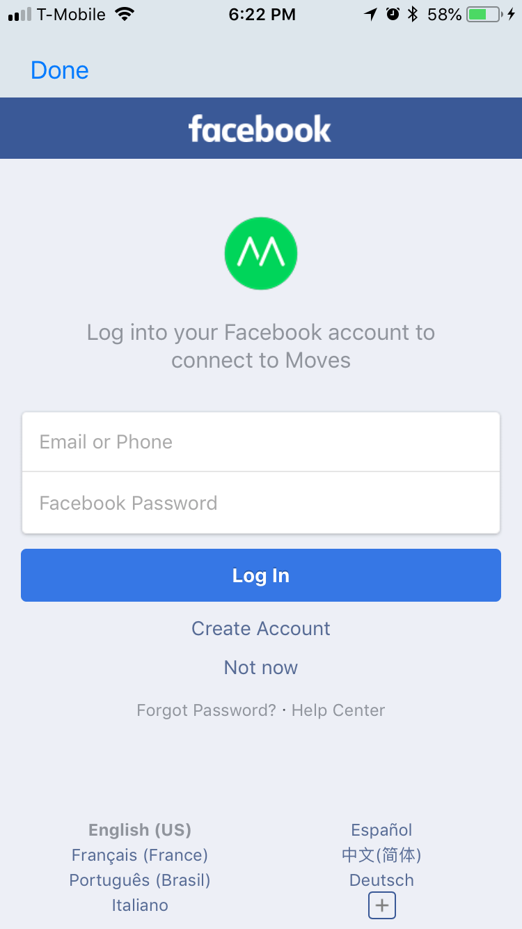 Facebook Login P