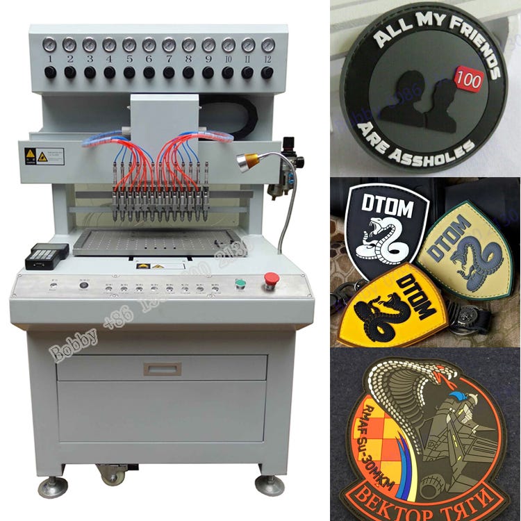 pvc patch making machine by pvc/silicone/embossing/CNC machine