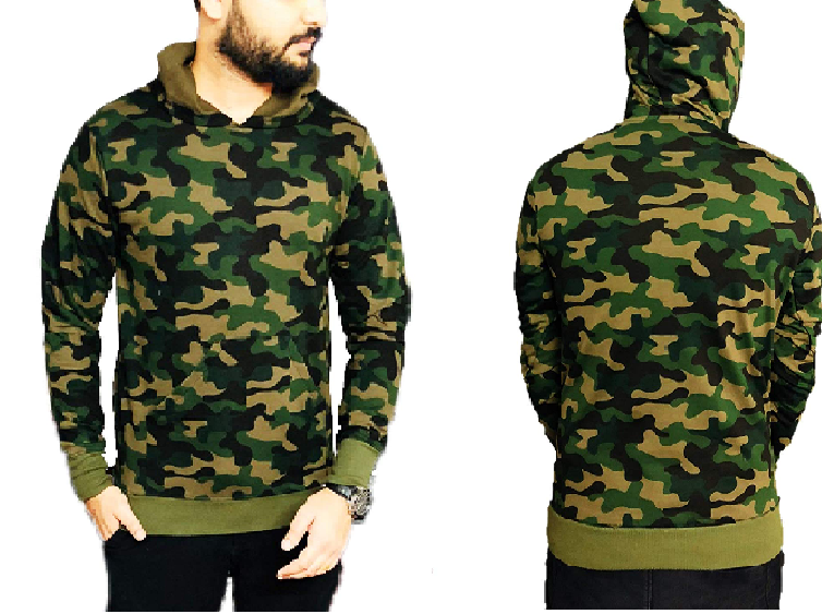army print hoodies