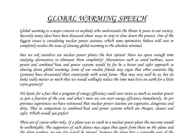 global warming essay writing