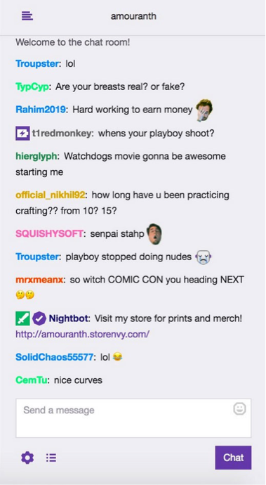 Twitch chat commands for viewers