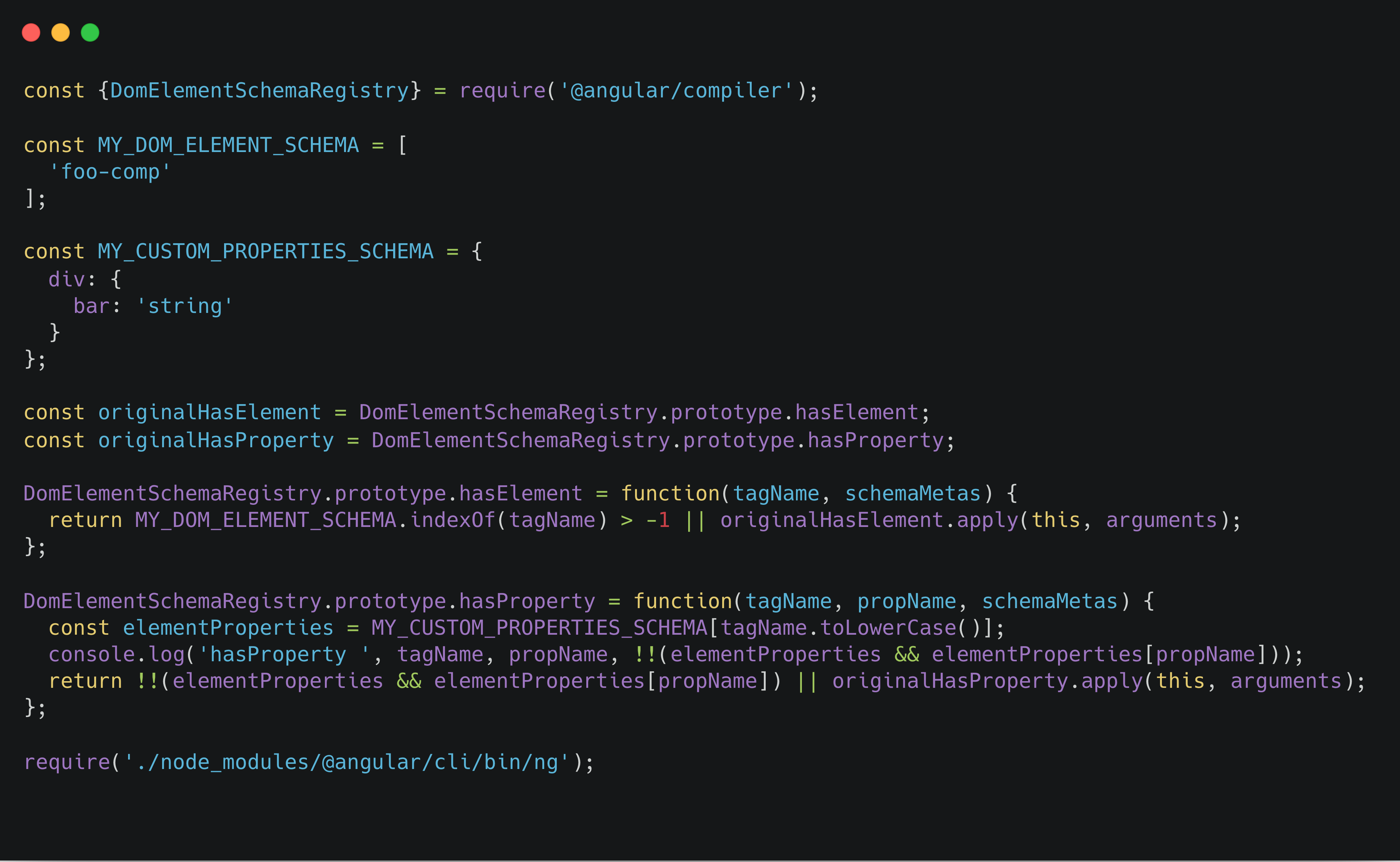 Angular ElementSchemaRegistry for “dummies” Angular In Depth Medium