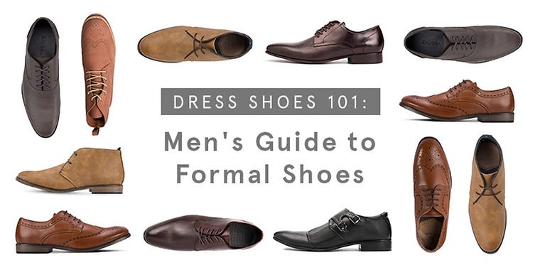 type of men formal shoes