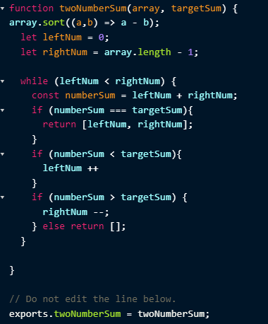 Solving Two Number Sum with JavaScript. (Part 2of 3) | by Don Lamarr ...
