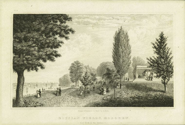 The Mysteries Of Hoboken Elysian Fields Of Years Ago Famous By John Thorn Our Game The Mysteries Of Hoboken Elysian Fields Of Years Ago Famous By John Thorn Our Game