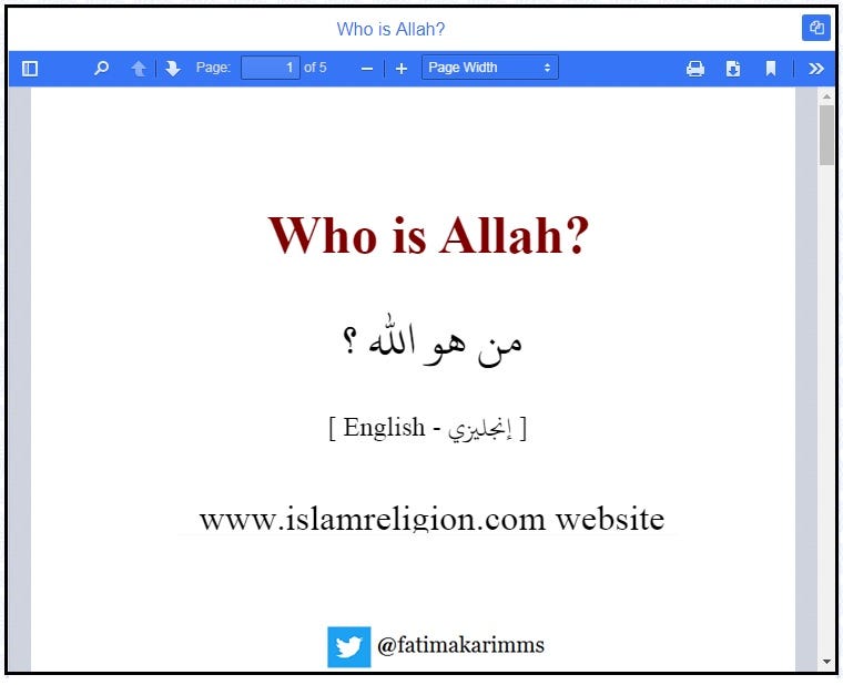 Who Is Allah Hi To All I Want To Share With You All By Fatima Karim Medium