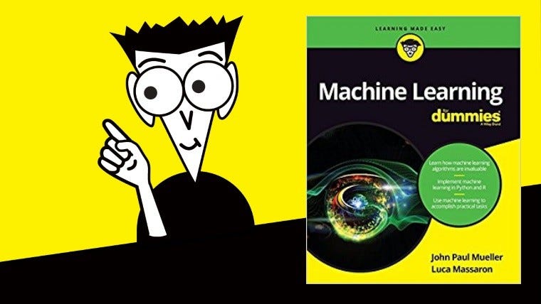 machine learning for dummies book