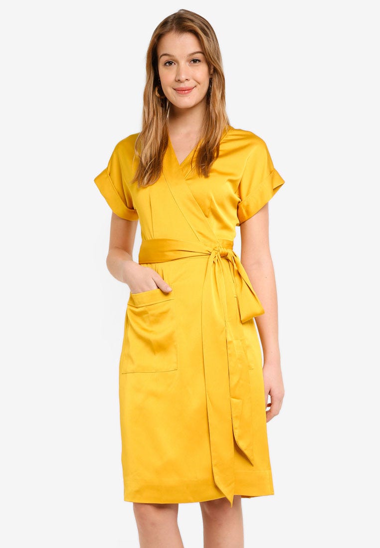 j crew short sleeve wrap dress