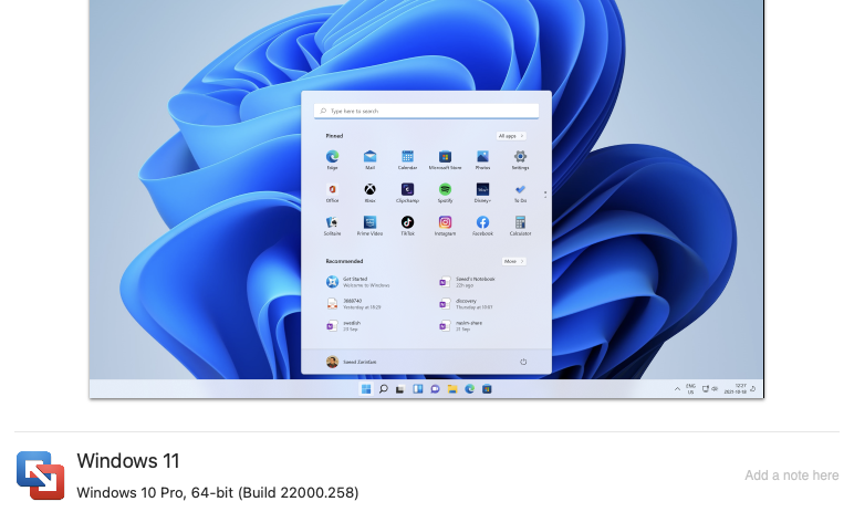 windows 10 using vmware on mac