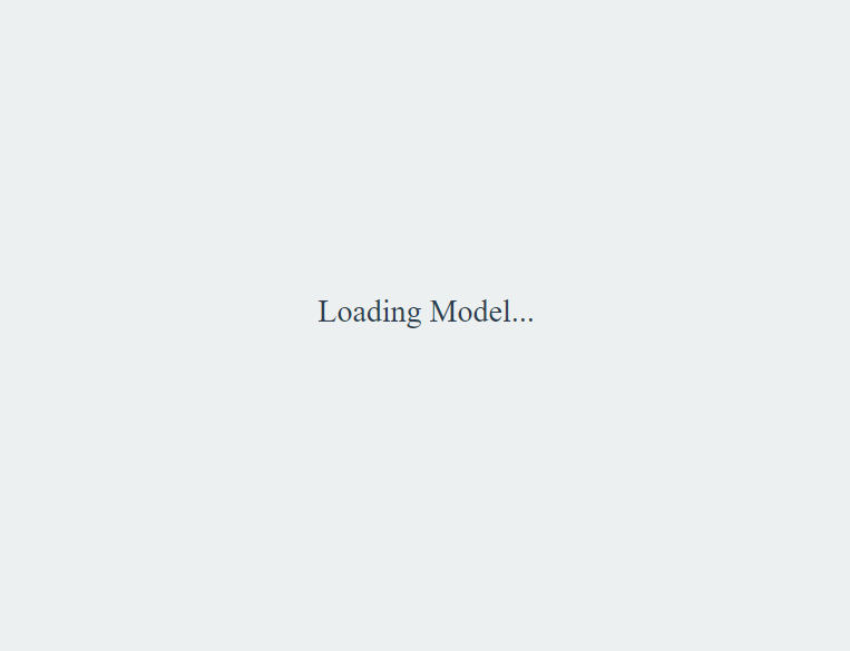 Hiding the loading message once the model is loaded