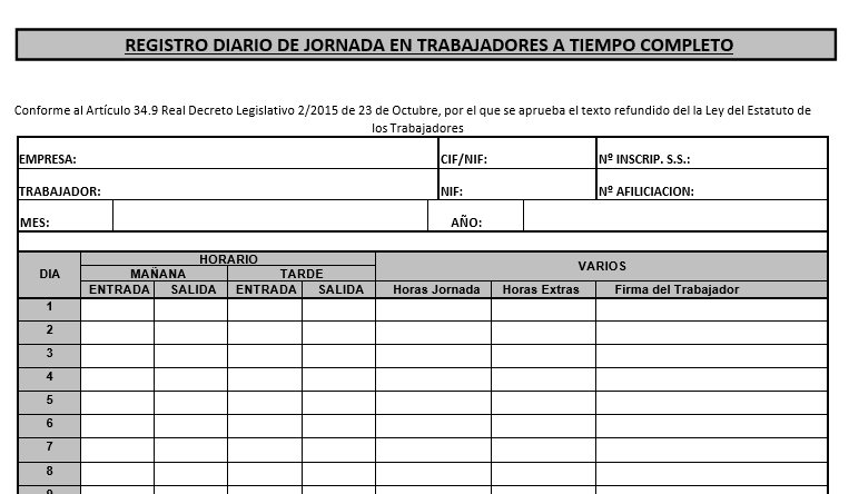 El control de la jornada laboral. El control de la jornada laboral ya es… |  by Manuel Conde | Medium